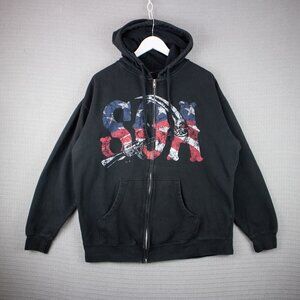 Sons Of Anarchy USA Logo Zip Up Hoodie 2012 XL